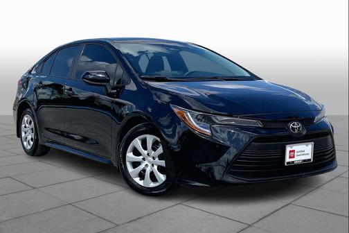 Midnight Black Metallic 2025 Toyota Corolla LE