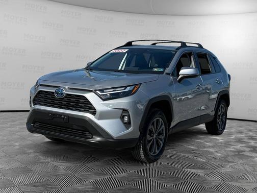 Silver Sky Metallic 2022 Toyota RAV4 Hybrid XLE Premium