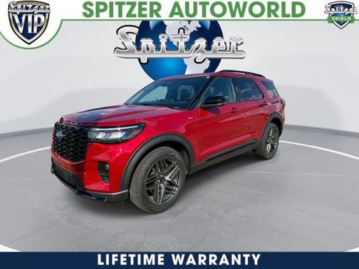 Rapid Red Metallic Tinted Clearcoat 2026 Ford Explorer ST-Line