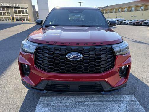 Rapid Red Metallic Tinted Clearcoat 2026 Ford Explorer ST-Line