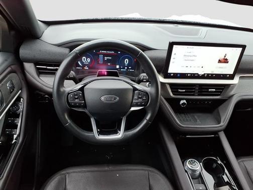 SPACE WHITE METALLIC 2025 Ford Explorer PLATINUM