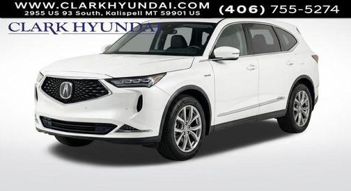 White 2022 Acura MDX Technology