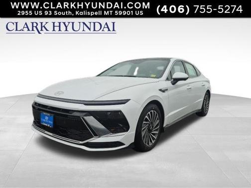 White 2026 Hyundai SONATA Hybrid Limited