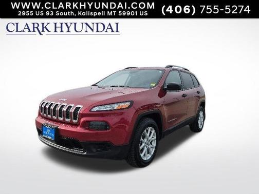 Deep Cherry Red Crystal Pearlcoat 2017 Jeep Cherokee Sport