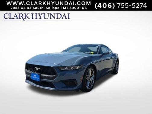 Blue 2024 Ford Mustang EcoBoost