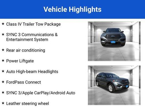 Gray Metallic 2022 Ford Explorer XLT
