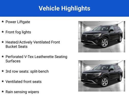 Deep Black Pearl Effect 2024 Volkswagen Atlas 2.0T SE