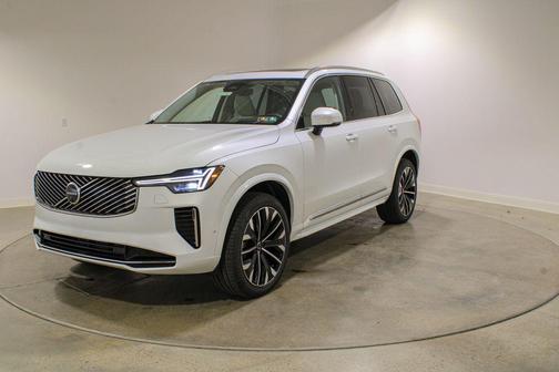 Crystal White Pearl 2026 Volvo XC90 Ultra, B6 AWD Gas (mild hybrid), Gasoline, Bright, 7 Seats