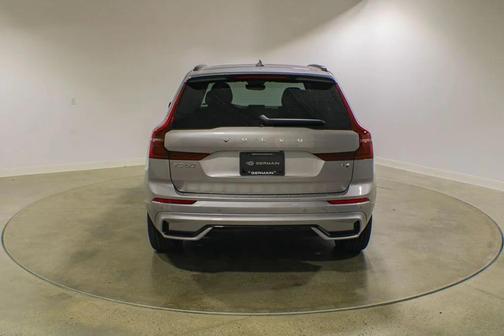 Aurora Silver 2026 Volvo XC60 Plug-In Hybrid Plus, T8 AWD Electric/Gasoline, Dark