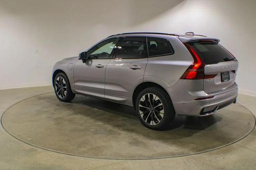 Aurora Silver 2026 Volvo XC60 Plug-In Hybrid Plus, T8 AWD Electric/Gasoline, Dark