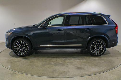 Denim Blue Metallic 2026 Volvo XC90 Plus, B6 AWD Gas (mild hybrid), Gasoline, Bright, 6 Seats