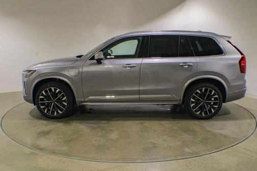 Aurora Silver 2026 Volvo XC90 Plug-In Hybrid Plus, T8 AWD, Electric/Gasoline, Bright, 6 Seats