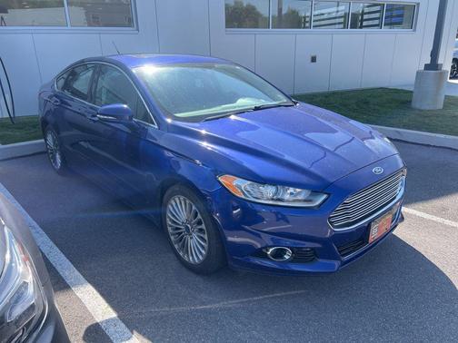 Deep Impact Blue 2015 Ford Fusion Titanium