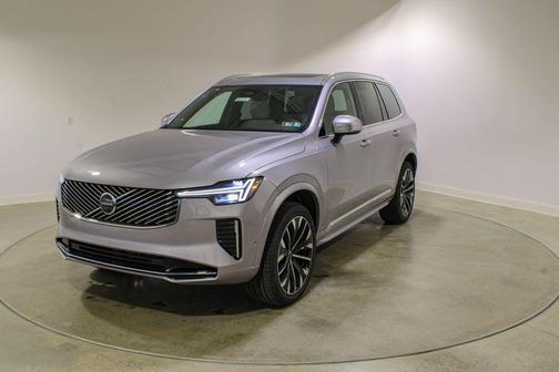 Aurora Silver 2026 Volvo XC90 Plus, B6 AWD Gas (mild hybrid), Gasoline, Bright, 7 Seats