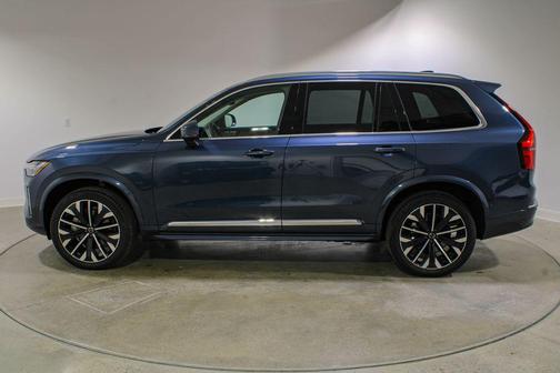 Denim Blue Metallic 2026 Volvo XC90 Plus, B5 AWD Gas (mild hybrid), Gasoline, Bright, 7 Seats