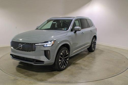 Vapour Grey Metallic 2026 Volvo XC90 Plug-In Hybrid Plus, T8 AWD, Electric/Gasoline, Bright, 7 Seats
