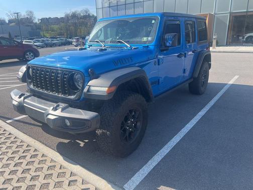 Hydro Blue Pearlcoat 2024 Jeep Wrangler Willys