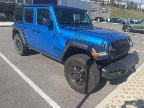 Hydro Blue Pearlcoat 2024 Jeep Wrangler Willys