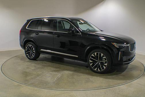 Onyx Black Metallic 2026 Volvo XC90 Plus, B6 AWD Gas (mild hybrid), Gasoline, Bright, 7 Seats