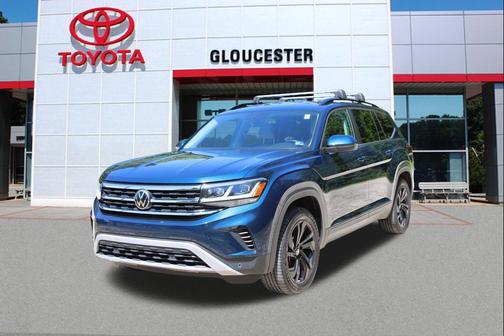 Tourmaline Blue Metallic 2022 Volkswagen Atlas 2.0T SE w/Technology 4MOTION