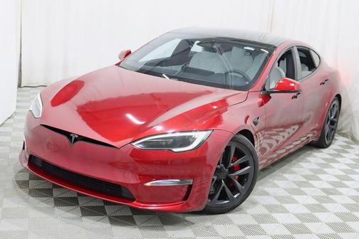Red Multi-Coat 2023 Tesla Model S Plaid