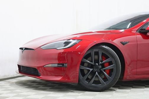 Red Multi-Coat 2023 Tesla Model S Plaid