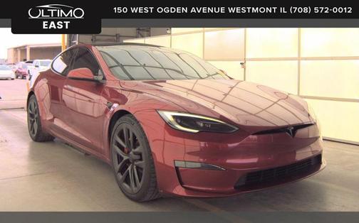 Red Multi-Coat 2023 Tesla Model S Plaid