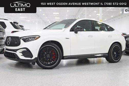Polar White 2025 Mercedes-Benz AMG GLC 63 S E Performance 4MATIC Coupe