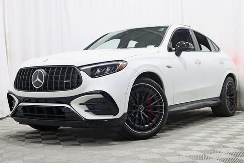 White 2025 Mercedes-Benz AMG GLC 63 S E Performance 4MATIC Coupe