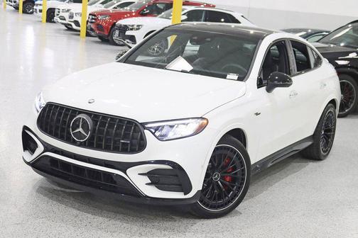 Polar White 2025 Mercedes-Benz AMG GLC 63 S E Performance 4MATIC Coupe