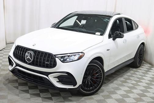 White 2025 Mercedes-Benz AMG GLC 63 S E Performance 4MATIC Coupe