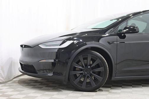 Solid Black 2022 Tesla Model X Plaid Tri Motor All-Wheel Drive