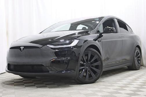 Solid Black 2022 Tesla Model X Plaid Tri Motor All-Wheel Drive