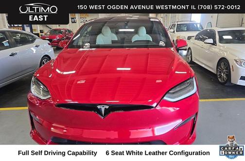 Red Multi-Coat 2022 Tesla Model X Plaid Tri Motor All-Wheel Drive