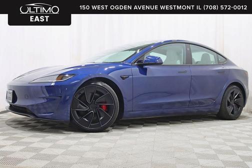 Deep Blue Metallic 2024 Tesla Model 3 Performance