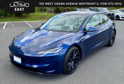 Deep Blue Metallic 2024 Tesla Model 3 Performance