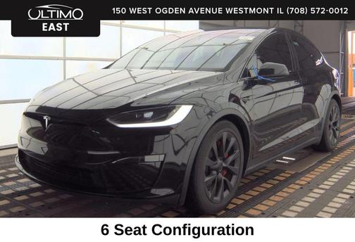 Solid Black 2023 Tesla Model X Plaid Tri Motor All-Wheel Drive