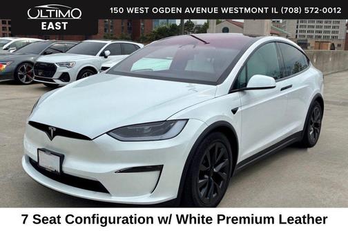 Pearl White Multi-Coat 2025 Tesla Model X Long Range