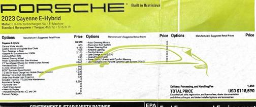 2023 Porsche Cayenne Cayenne E-Hybrid