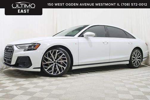 Glacier White Metallic 2023 Audi A8 L 55 TFSI quattro Tiptronic