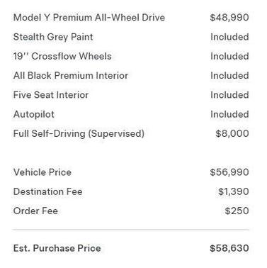 2026 Tesla Model Y Premium All-Wheel Drive