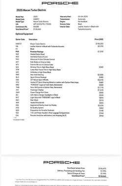 Black 2025 Porsche Macan Macan Electric Turbo