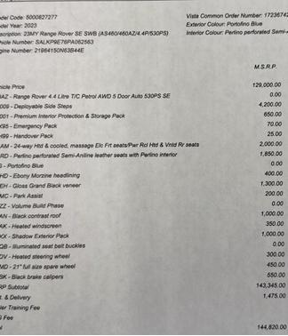 2023 Land Rover Range Rover P530 SE