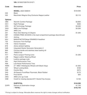 2023 Mercedes-Benz S-Class S 580 4MATIC
