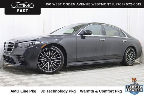Gray 2022 Mercedes-Benz S-Class 4MATIC