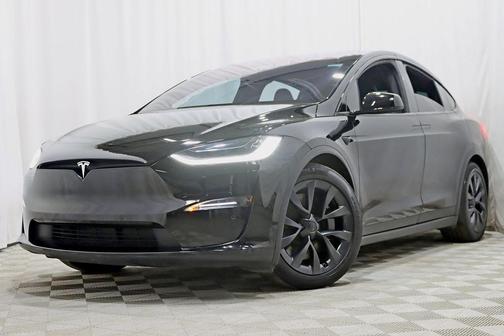 Solid Black 2022 Tesla Model X Plaid Tri Motor All-Wheel Drive