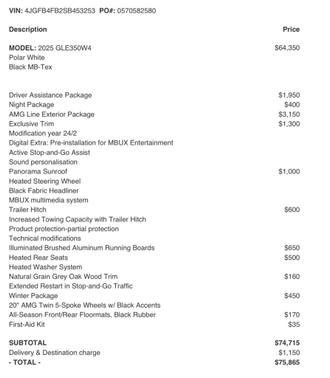 2025 Mercedes-Benz GLE 350 4MATIC