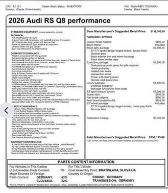 2026 Audi RS Q8 4.0T