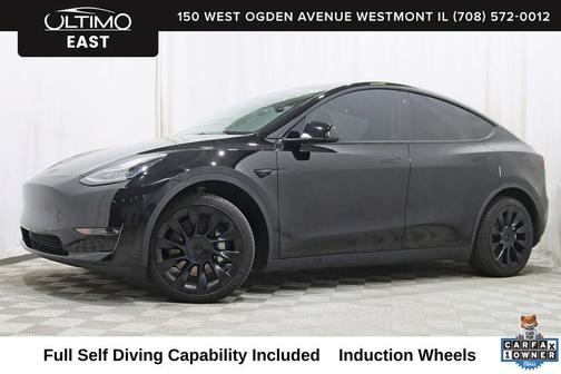 Solid Black 2022 Tesla Model Y Long Range Dual Motor All-Wheel Drive
