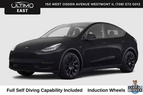 Solid Black 2022 Tesla Model Y Long Range Dual Motor All-Wheel Drive